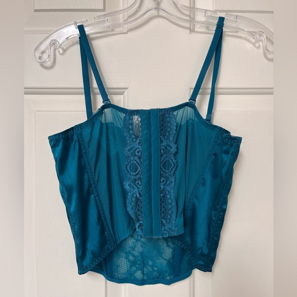 NWT Sincerely Jules Teal Lace Bustier Corset Top S/M - Picture 9 of 13